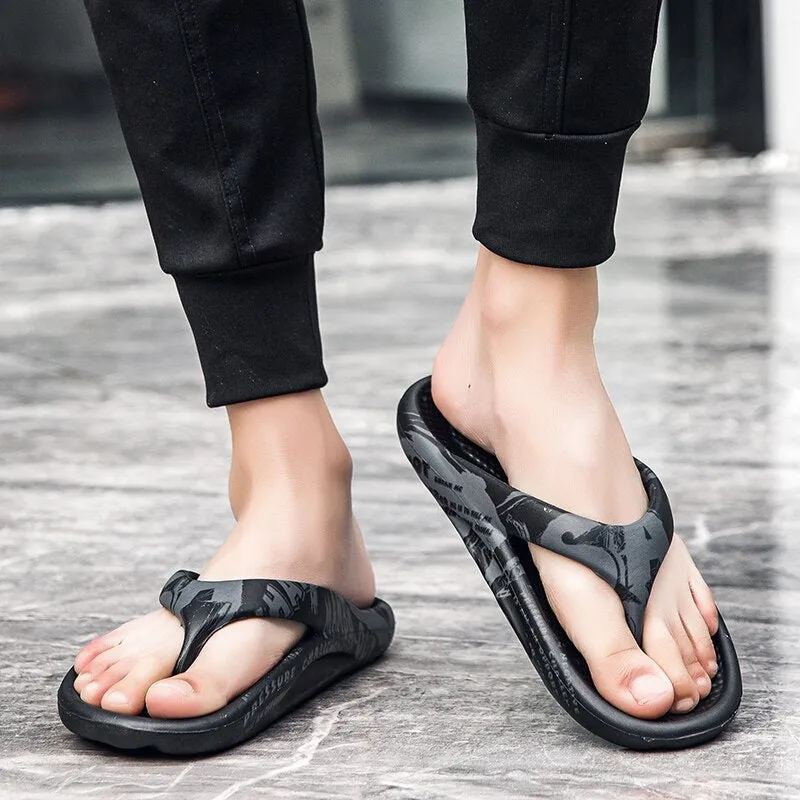 High Quality Flip-flops for Men Women Outdoor Thick Bottom Beach Sandals on-Slip Cool EVA Comfortable Casual Male Sandals 35-46